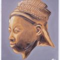 Masque Ifé, Nigéria. Huile sur toile 60x60
