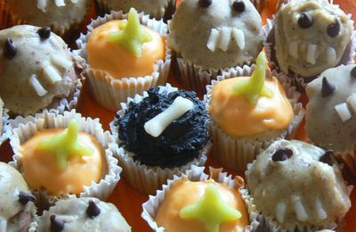 Horribles mini-cupcakes d'Halloween