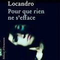 Pour que rien ne s'efface, Catherine Locandro