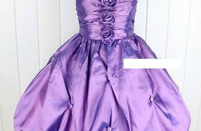  - 60 % Profitez-en ! robe violette de taille T 4/5 ans (ref rf-violette)