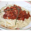 Spaghettis bolognaise de chevreuil