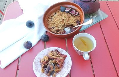 Crumble figues poudre d'amande 