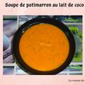 Soupe de potimarron au lait de coco