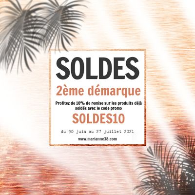 Les soldes : 2ème démarque