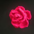 Jolie rose au crochet