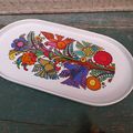 Ancien Plat Acapulco Porcelaine Villeroy & Boch 1970