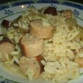 RIZ AUX ENDIVES et reste de Bratwurcht