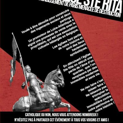 Sauvons l'église Sainte Rita !