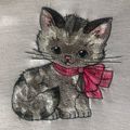 Broderie chat