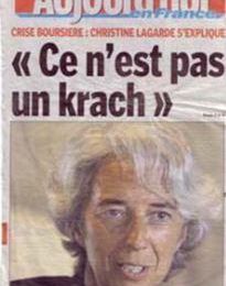 « Krach boursier, je n’ai jamais vu autant de gens de gauche inquiets d’une chute de la bourse ! »