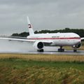 Boeing 777-35R(ER) United Arab Emirates / Abu-Dhabi Amiri Flight A6-SIL, after maintenance 5 hours flight. BSL June 29. 2013.