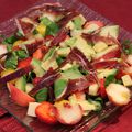 Salade sucrée/salée au jambon Bellota