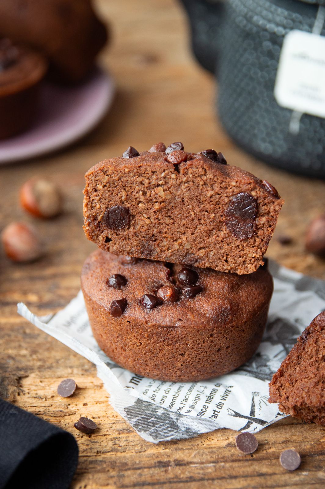 moelleux, chocolat, noisette, vitaliseur, vapeur douce, cuisson vapeur, sans gluten, sans lactose, IG bas