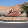 Rond-point à Fuerteventura (Espagne)