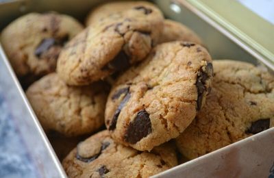 Cookies aux shuncks de chocolat noir by Laura Todd