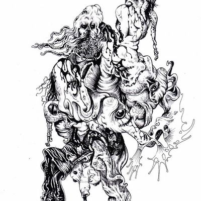 Un gros cafard mangeur d'yeux congelés.