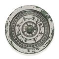A silvery bronze circular mirror with inscription, Mid Western Han dynasty, 2nd century BC