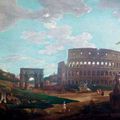 GIOVANNI PAOLO PANINI (Plaisance, 1691/92 - Rome, 1765), Caprice architectural avec le Colisée et l'Arc de Constantin