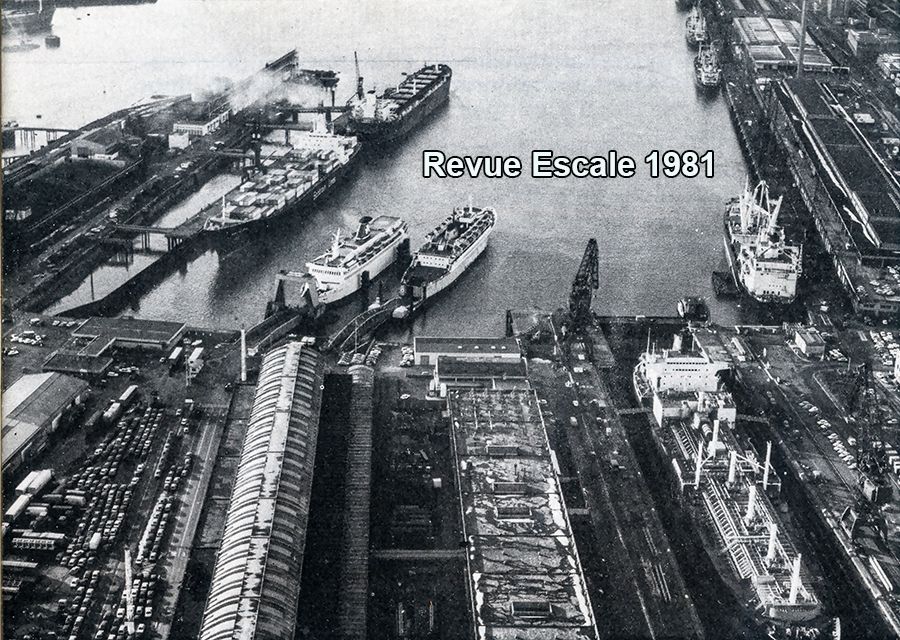 Le Havre – bateaux – port - Caillard – car ferries Dragon –Léopard– Johannes Couvert -môle central