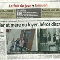 Hier à la mairie de Limoges -Médaille des justes à titre posthume..