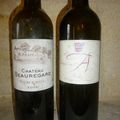 Castillon-Côtes de Bordeaux : Domaine de l'A 2005 ; Pomerol : Château Beauregard 2005