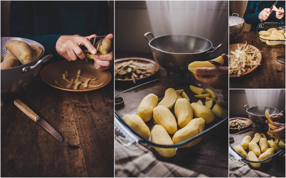 pommes de terre au four, PDT moelleuses, fondantes, recette facile, huile d'olive, herbes de provence