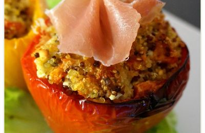 Poivrons farcis au quinoa