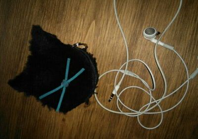 pour enrouler les écouteurs... un chat !