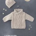 Gilet et bonnet bébé, Phil Nuage