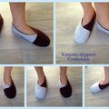 Chaussons d'intérieur (kimono slippers)