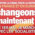 1 mai je Marche avec les socialistes