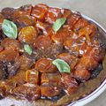 Tarte tatin tomate et aubergine