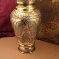 Grand Vase Syrie ou Egypte Début XXème Laiton Argent Islamic brass Copper Silver