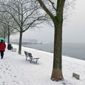 janvier, 8h du matin, au bord du lac 