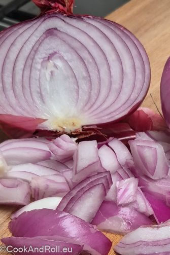 Tortiglioni aux oignons rouges cipolle rosso de Cavasso Nuovo