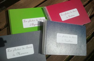 Jolis et bien utiles: les albums *photos de classe* de l atelier PIROUETTE