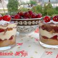 Tiramisu aux cerises en verrine