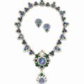 A set of sapphire, emerald and diamond jewelry, by David Webb