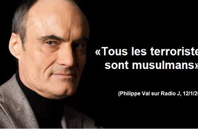 L'intox raciste de Philippe Val: «tous les terroristes sont musulmans»