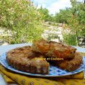 Tarte-gâteau aux abricots farcis de coco