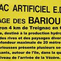 Roguidine : Le lac des Bariousses à Treignac en Corrèze