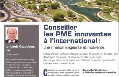 Conseiller les PME innovantes à l'international: une mission exigeante et motivante (par Louis Cazaubon)