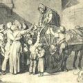 Le 18 février 1790 à Mamers : arrêt de deux voitures de grain.