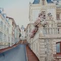 Perspective en aquarelle