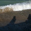 Deux ombres à la mer - Pourville - Fevrier 20