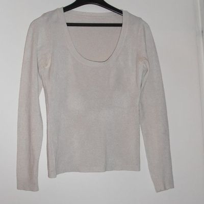 Pull blanc Camaïeu taille 36 38