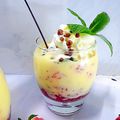 DESSERT FACILE - Verrine crème anglaise fraises 