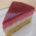 Entremets nougat - framboises