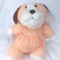 Doudou Peluche Chien Couleur Pêche Et Blanc Puffalump Toile Parachute GmbH Super Toys