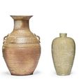 A Yueyao stoneware vase, Han dynasty (206 BCE-220 CE)